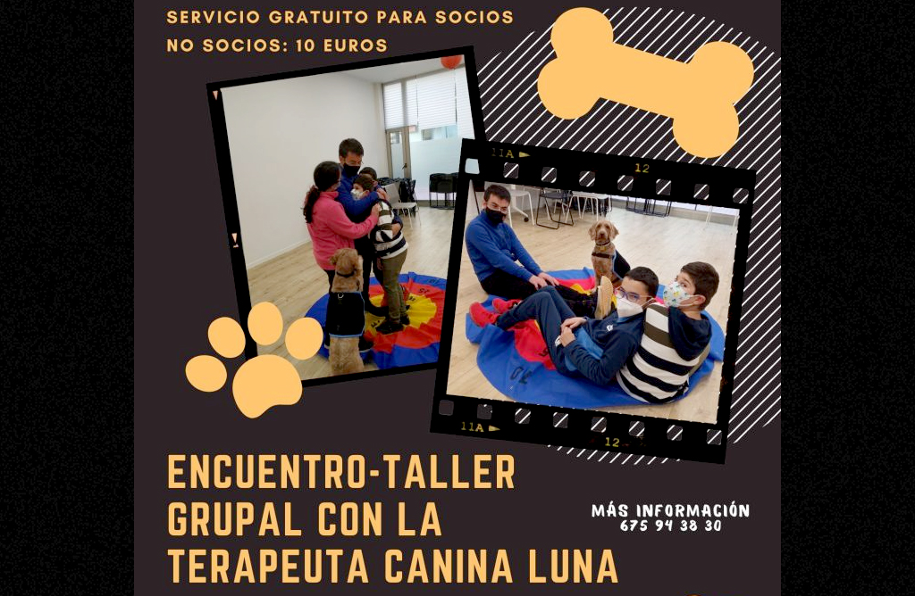 D`Genes desarrolla un taller de terapia canina el 27 de abril